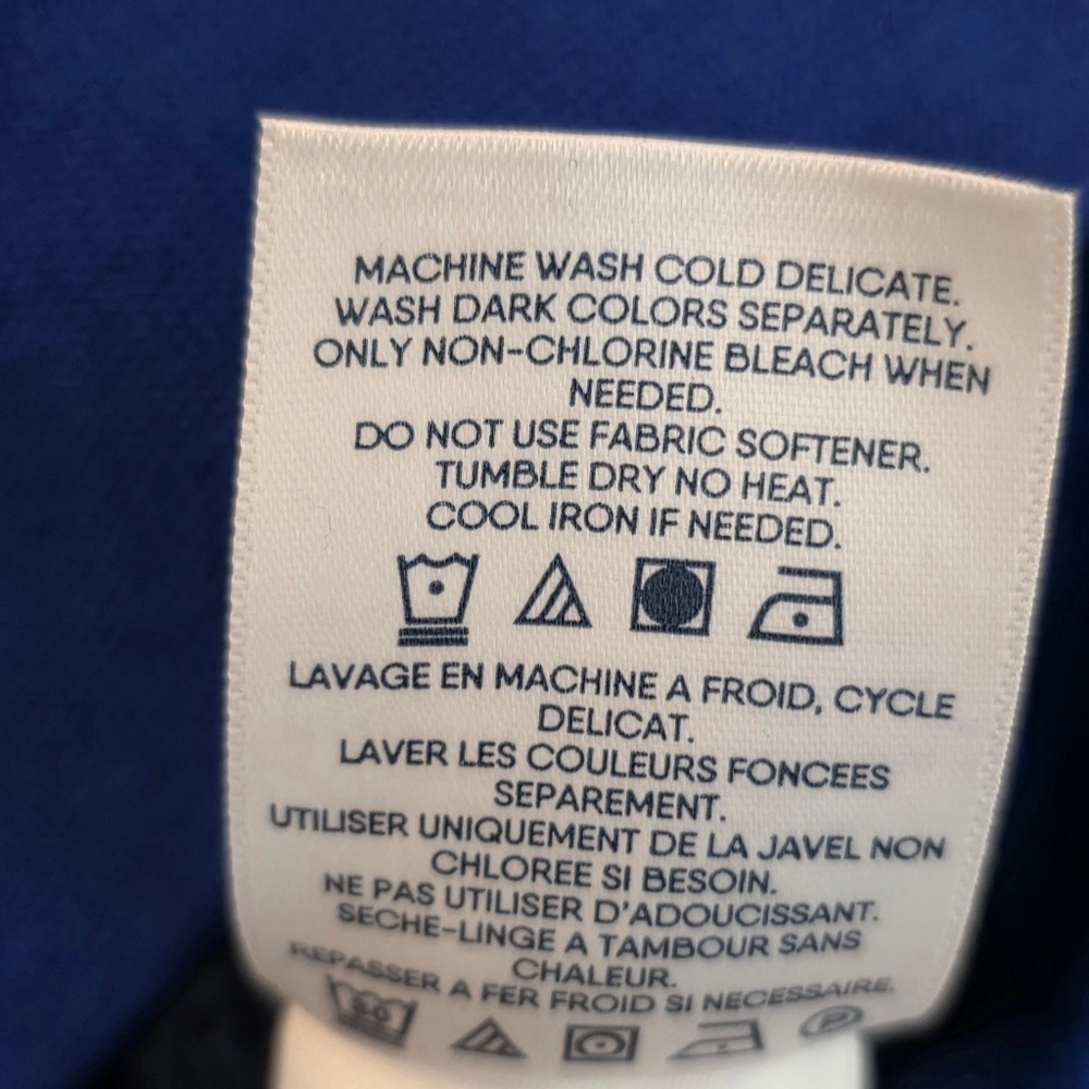 Lands' End Hoodie Kids XS 4-5 Deep Sea Navy Sherpa Fleece Blue New BIN O - Picture 11 of 14